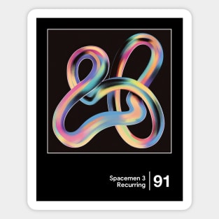 Spacemen 3 - Minimal Graphic Design Artwork Magnet